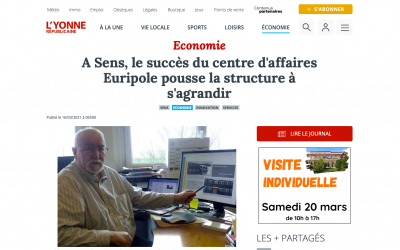 Euripole dévoile son nouveau projet dans un article de l’Yonne Républicaine
